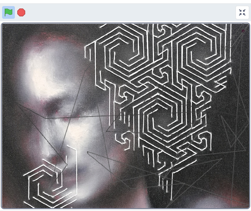 Lockdown Experimentation: Exhibiting Art Virtually with Scratch Coding