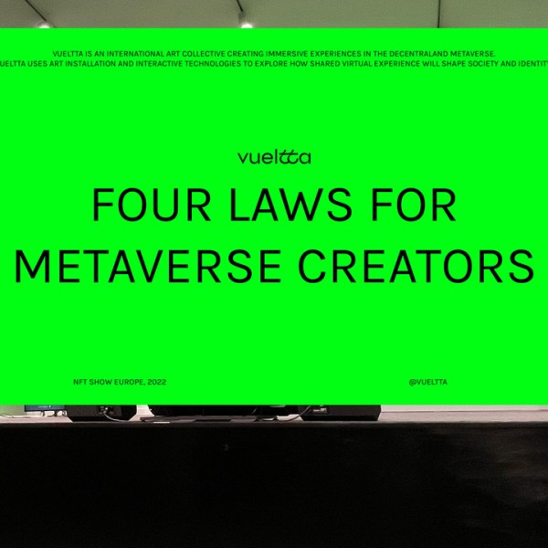 Bay’s talk on Metaverse NFT Installations // Metaverse Art Week 2022,&nbsp;Decentraland