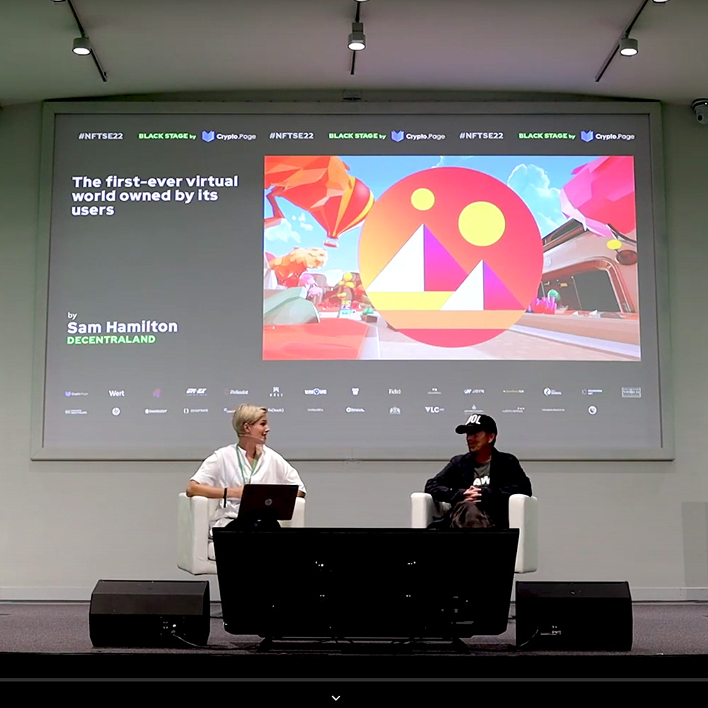 Bay interviews Decentraland metaverse’s Sam Hamilton at NFT Show Europe&nbsp;2022