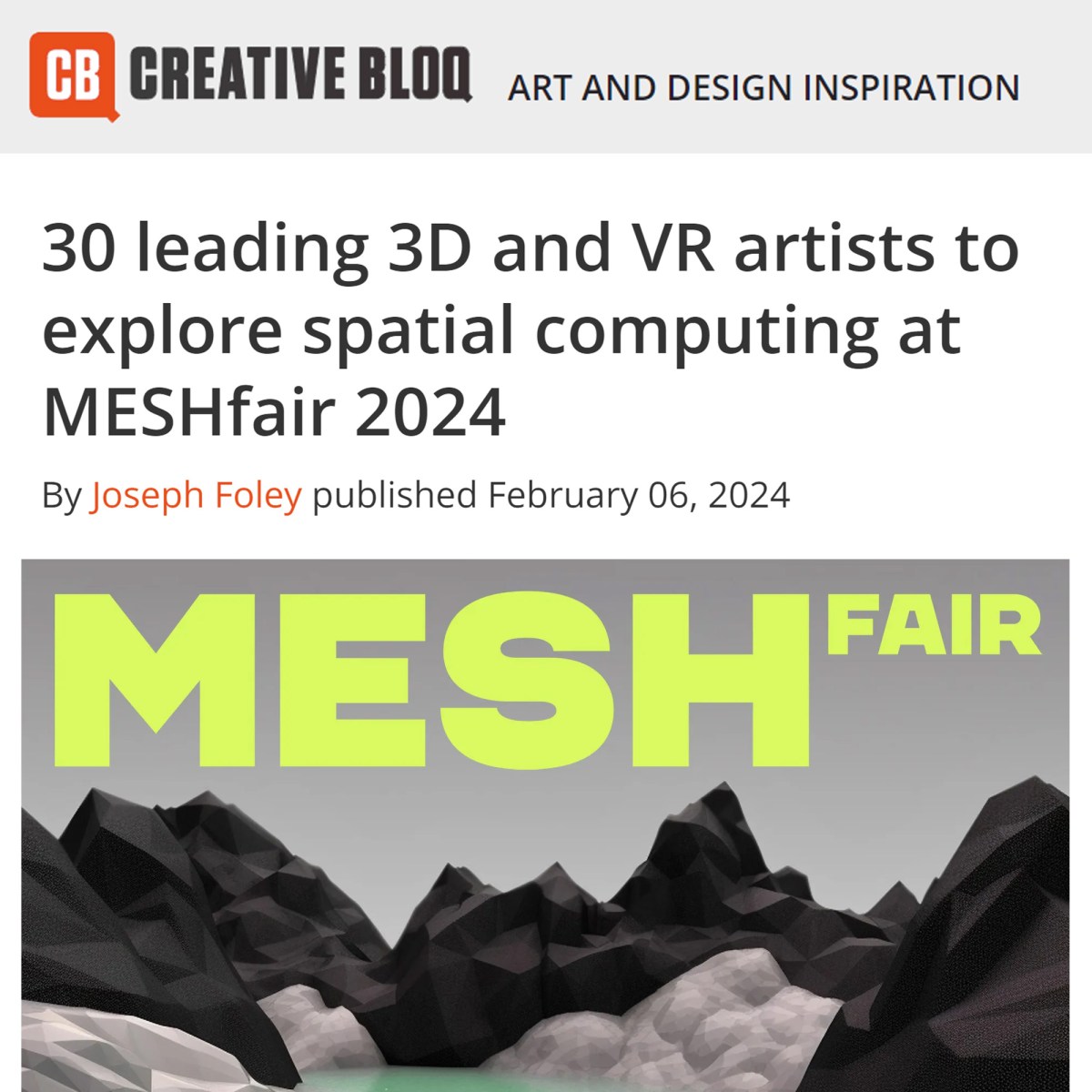 Bay Interviewed About MESHfair and Spatial Computing By Creative&nbsp;Bloq