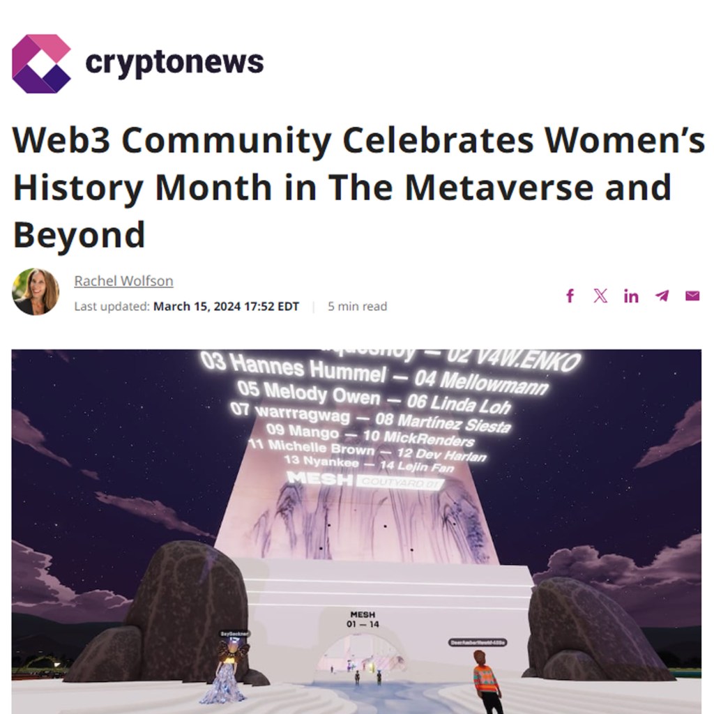 Bay Interviewed by CryptoNews for Women’s History&nbsp;Month