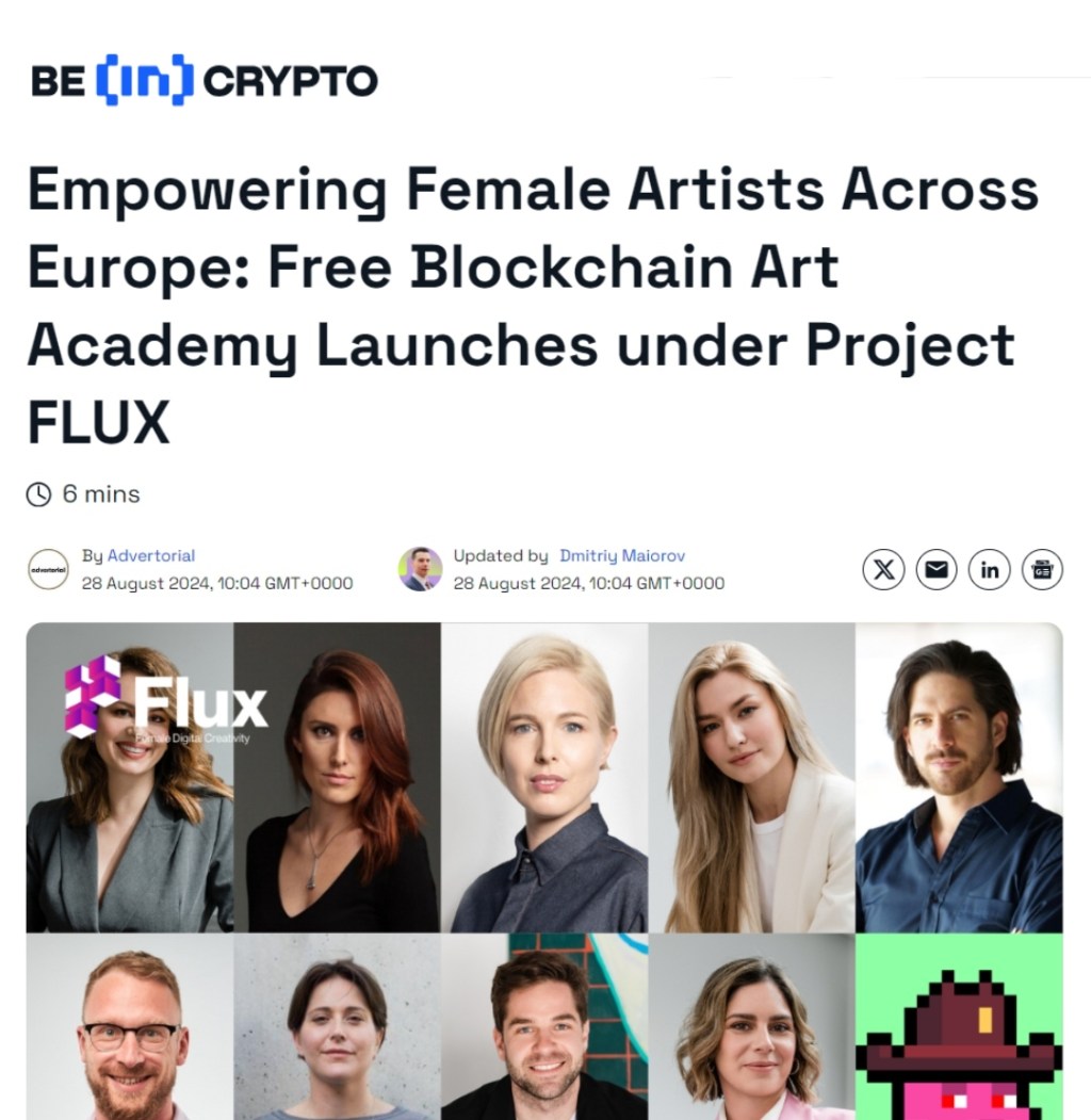 Bay to Lecture On XR in FLUX, AN EU-Funded Project for Female&nbsp;Creators